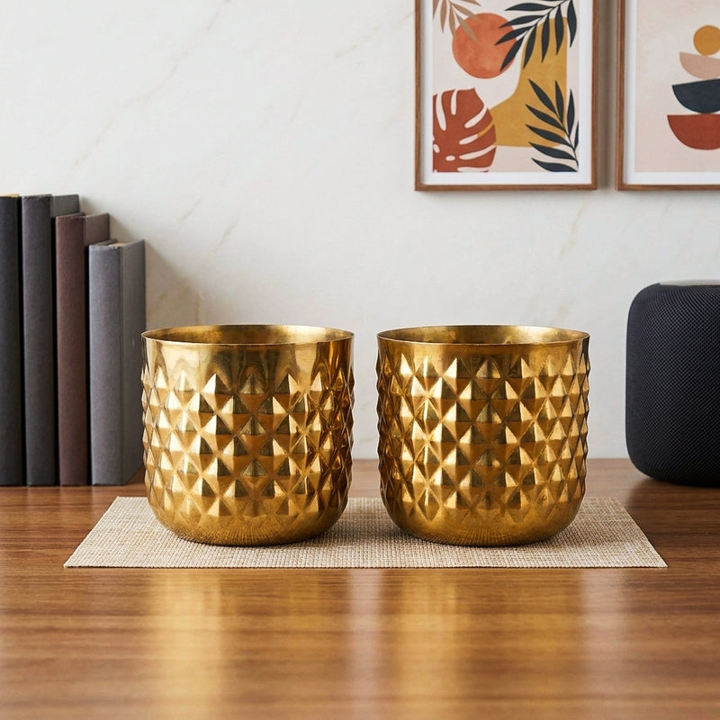 Pineapple Bite Planter - Set Of Two