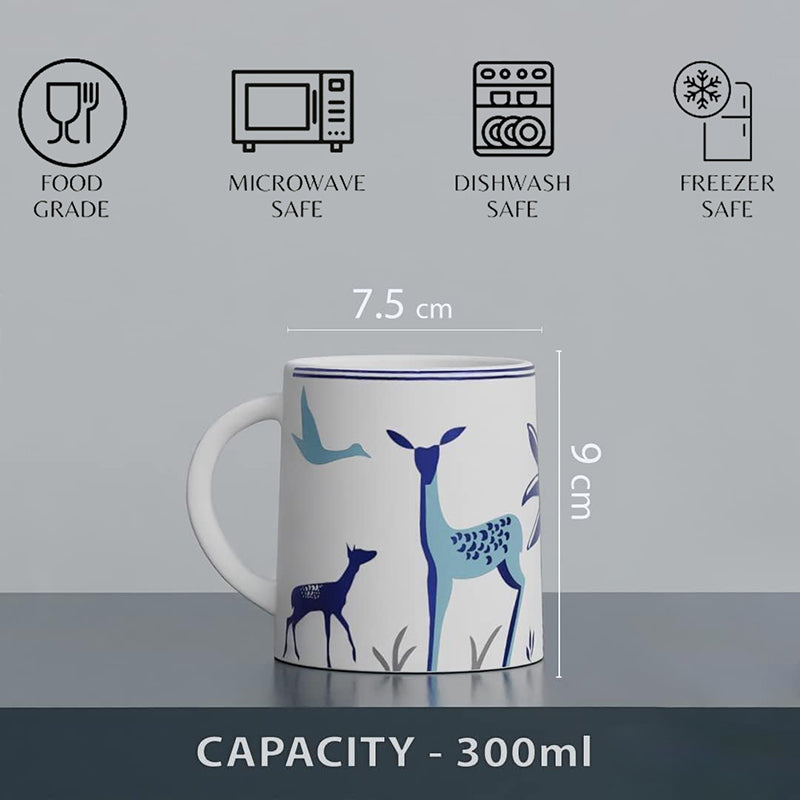 Set Stoneware Coffee Mug (300 mL Each) - Set of Four media 5