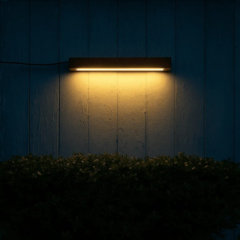 Slim Rose Wood LED Wall Lamp media 3