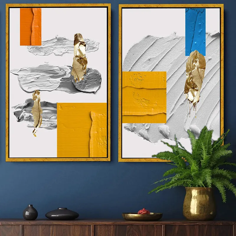 Abstract Textures Wall Art - Set Of Two media 1