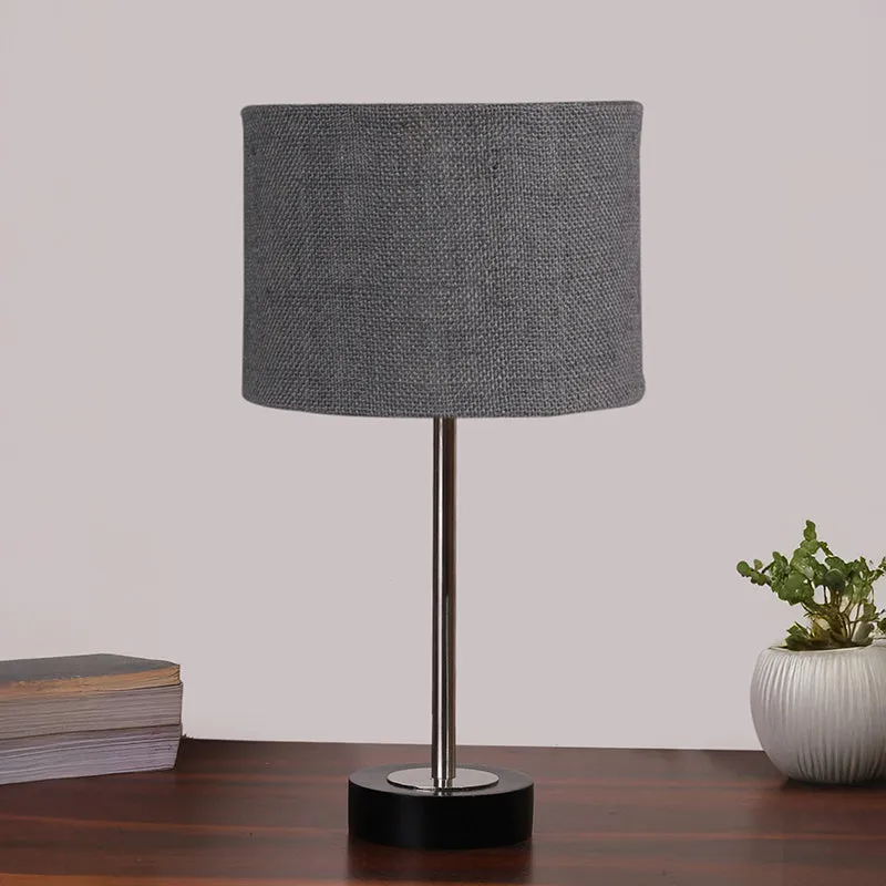 Sienna I Rodin Wooden Table Lamp - Grey,Silver,Black media 3