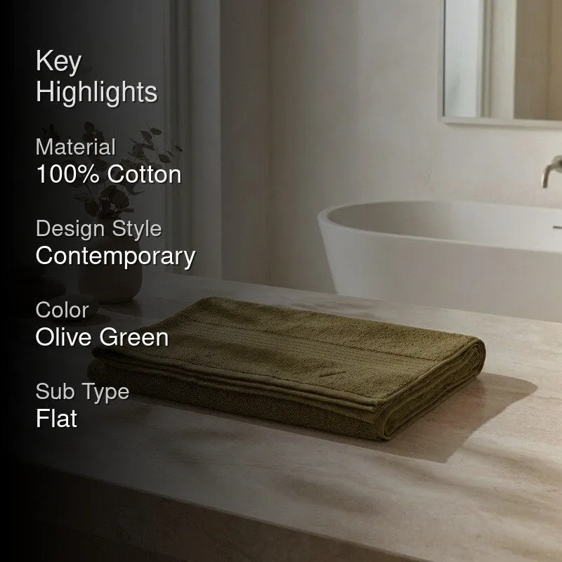 Monte Carlo Dry Nest Pure Cotton Bath Towel - Olive Green media 2