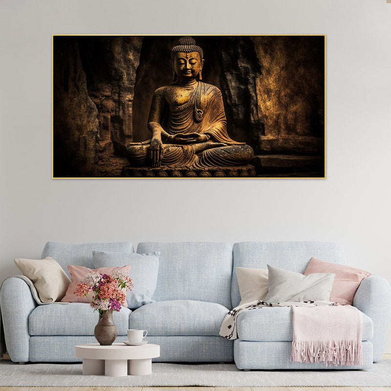 Gautam Buddha Spiritual Canvas Wall Painting