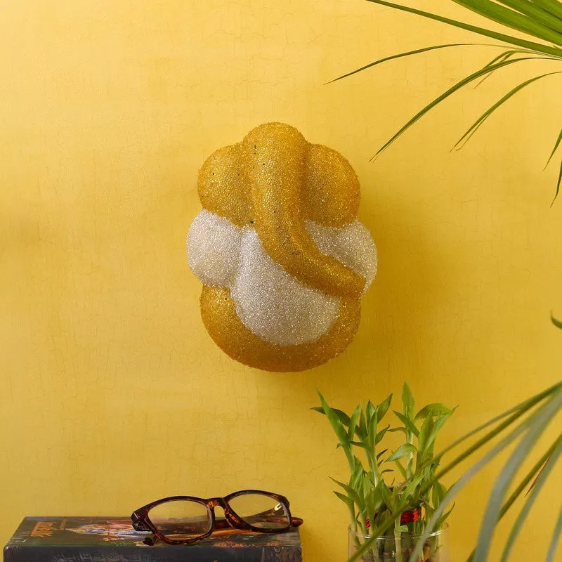 Vighnaharta Glow Glass Wall Lamp - Gold media 3