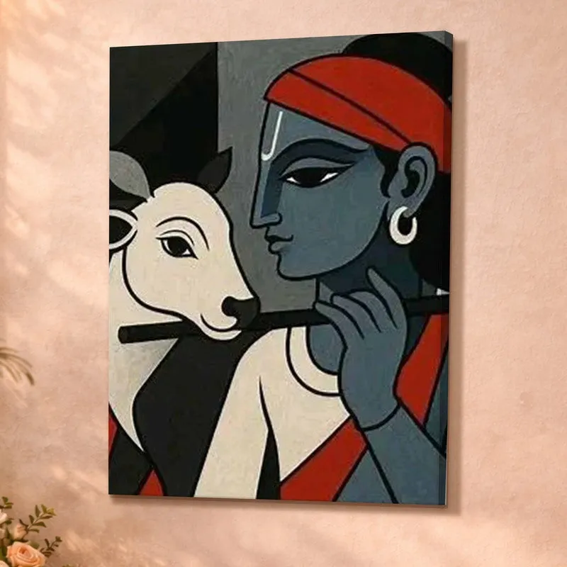 Royal Krishna Canvas Wall Art & Paintings media 4