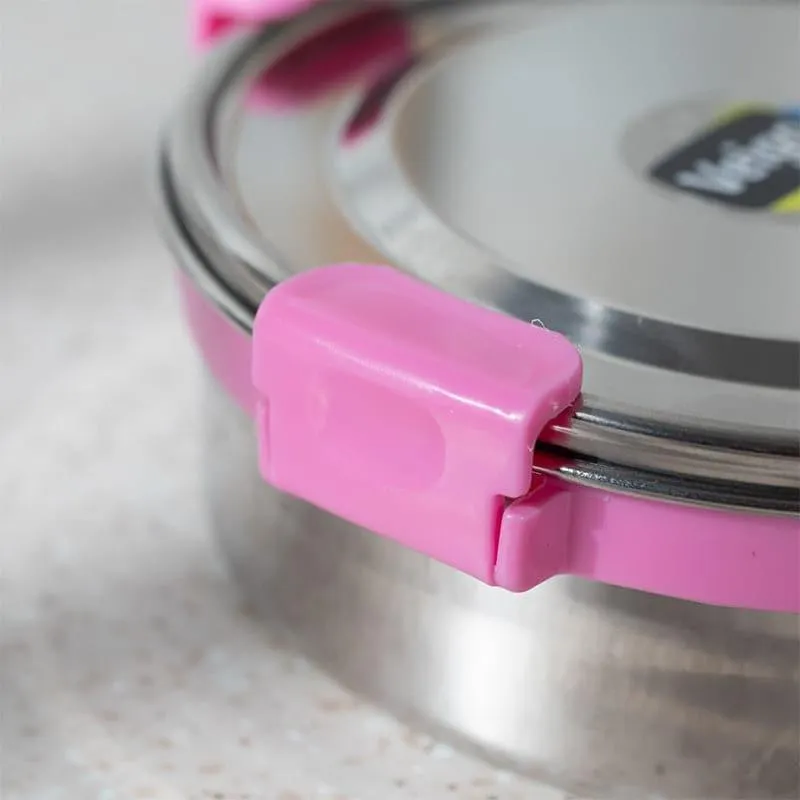 Clip Lock Lunch Box (600 mL) - Pink media 6