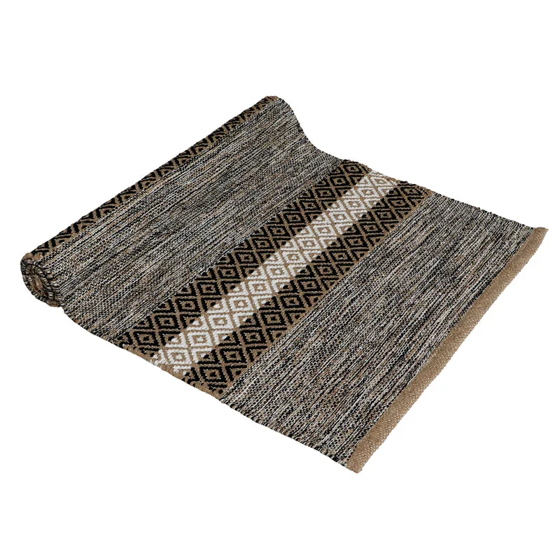 Runelle Cotton Runner Rug - Brown media 6