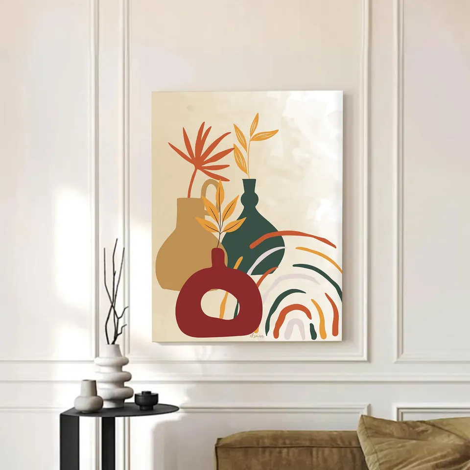 Meadow of Hues Cotton Canvas Wall Painting media 3