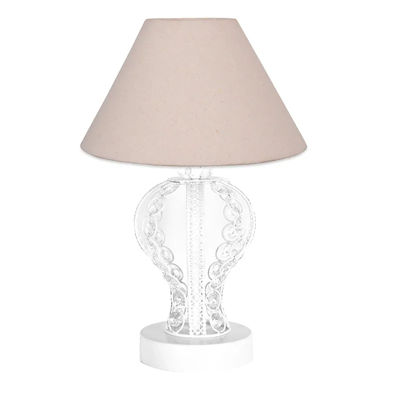 Irelle Fey Metal Table Lamp - Ivory,White media 4