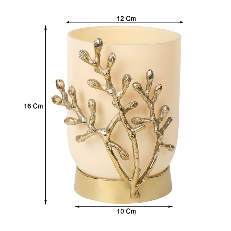 Roscoe Gemma Vase - Cream & Gold media 6