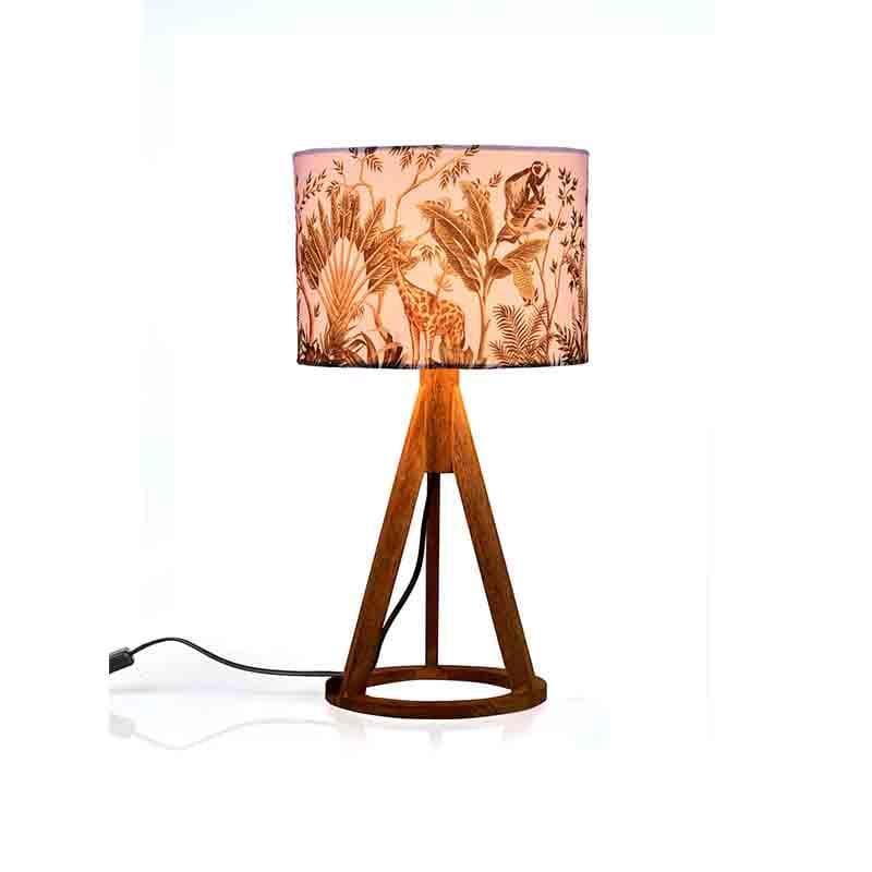 African Life Fabric Table Lamp - Multicolor media 5