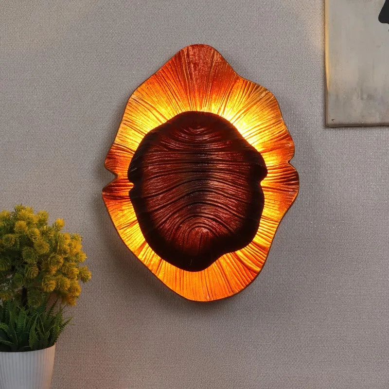 Amber Shell Iron Wall Lamp media 1