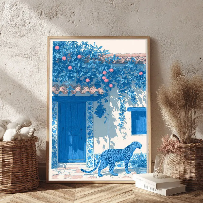 Zest Veranda Canvas Wall Painting - Brown Frame media 3