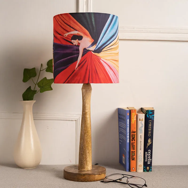 Rainbow Gal Fabric Table Lamp - Multicolor media 2