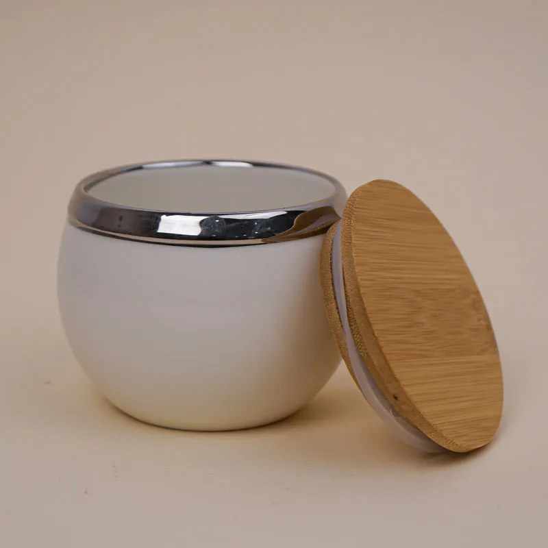 Lira White Dry Fruit Jar With Tray (360 mL Each) - Five Piece Set media 5
