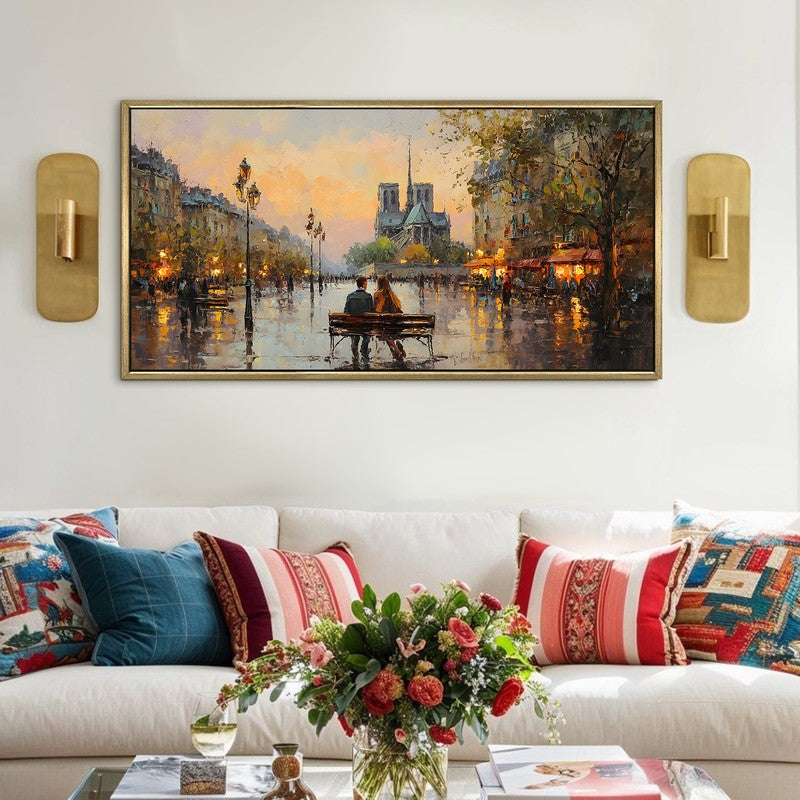 Rainbound Canvas Wall Painting With Frame