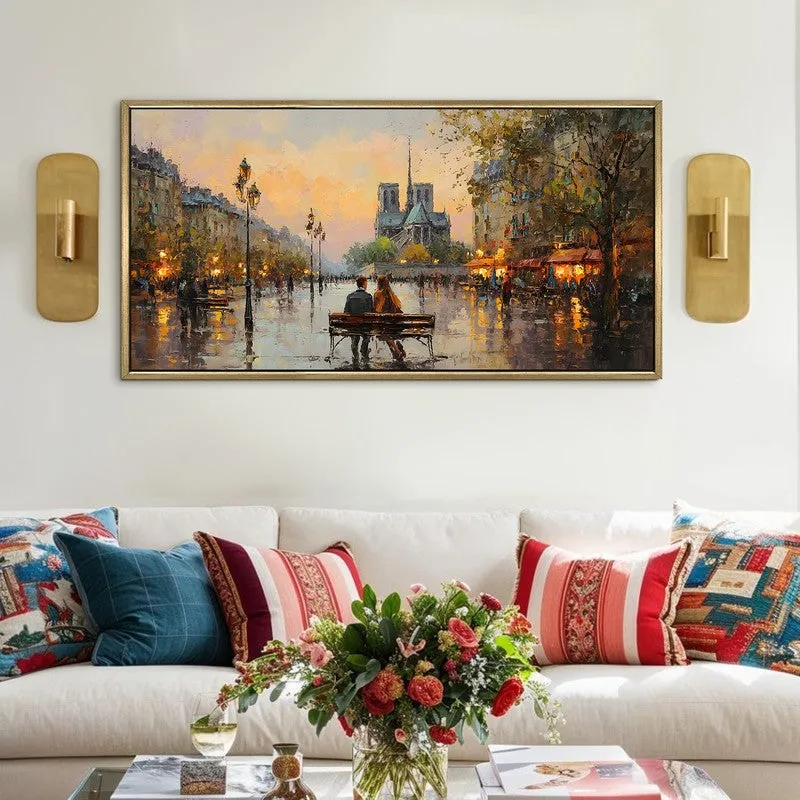 Rainbound Canvas Wall Painting With Frame media 1