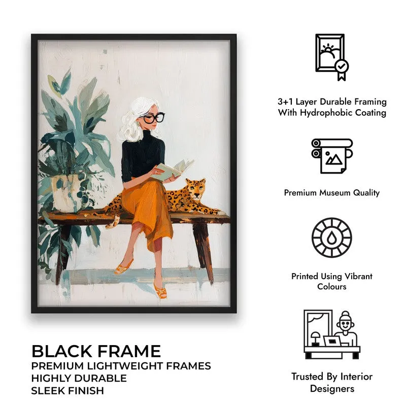 Jungle Journey Canvas Wall Painting - Black Frame media 9