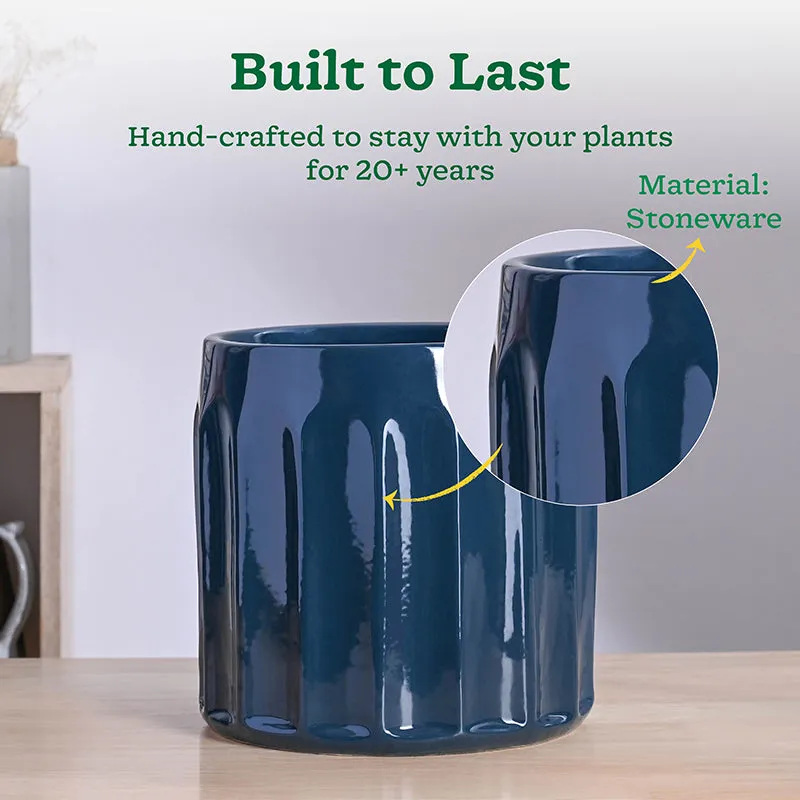 Ugaoo Straits Ceramic Planter - Blue media 3