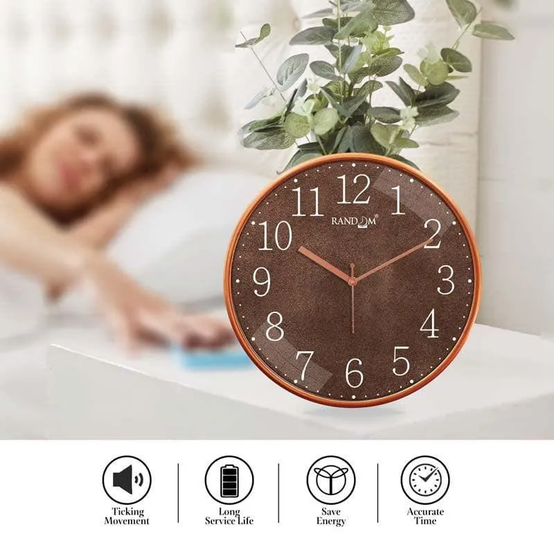 Sparkly Brown Wall Clock media 3