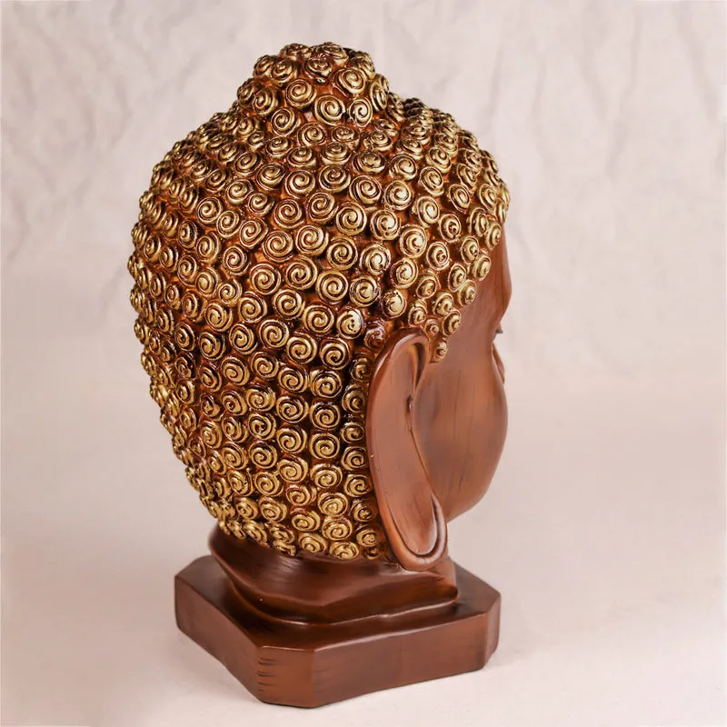 Buddha Of Peace Showpiece - Brown media 3