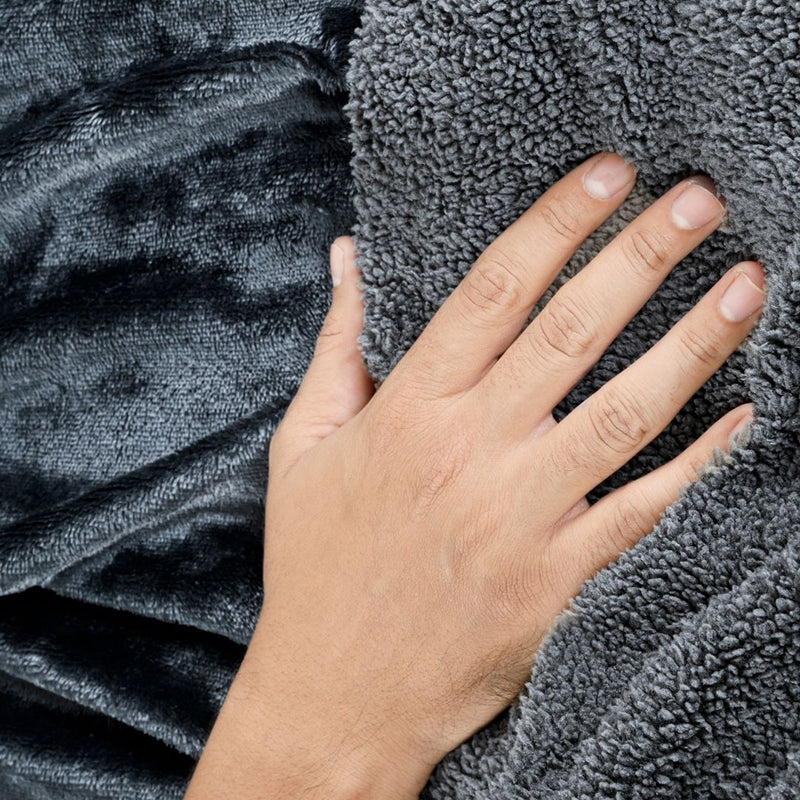 Casselle Reversible Blanket - Grey media 8