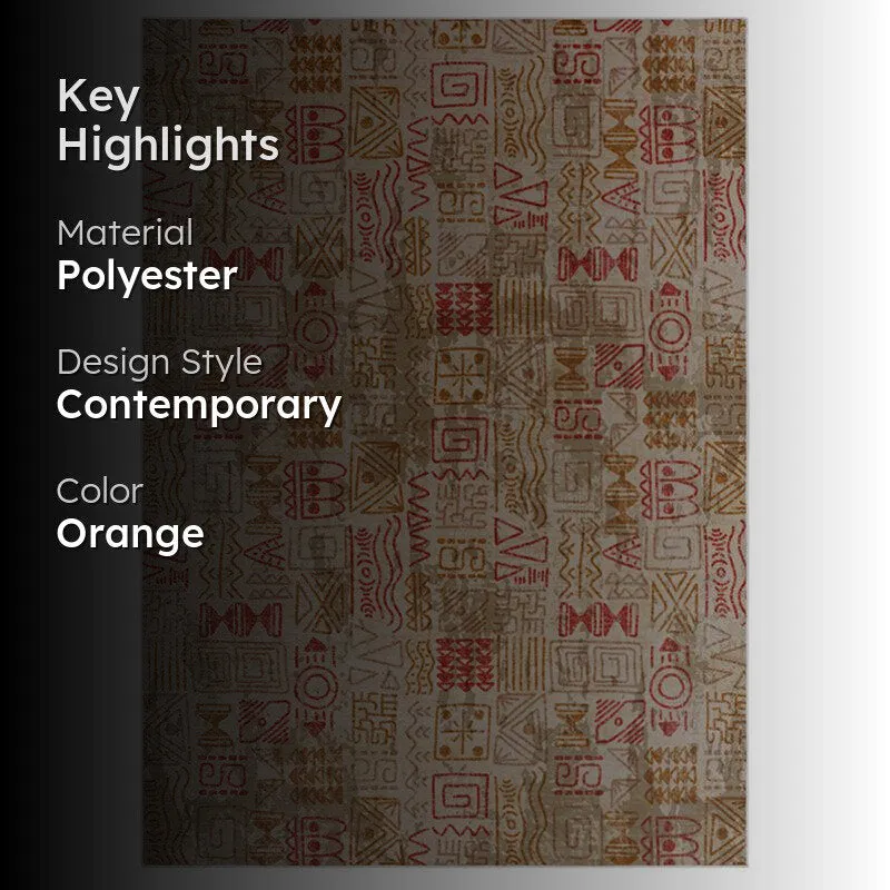 Yanika Boho Carpet - Orange media 2
