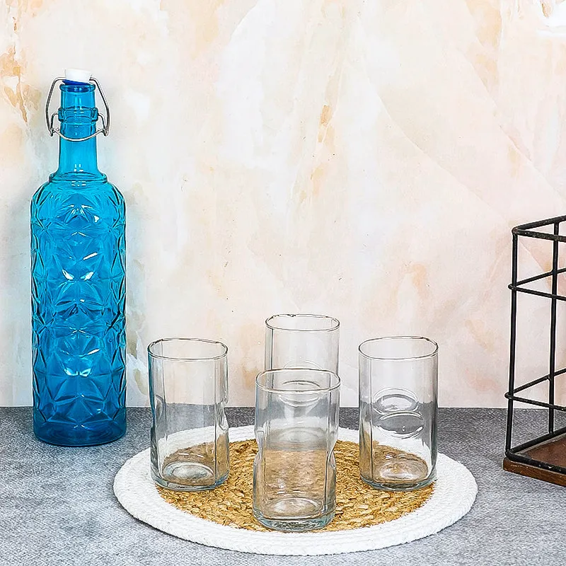 Ledge 1000 mL Water Bottle With 300 mL Glasses - Five Piece Set media 1