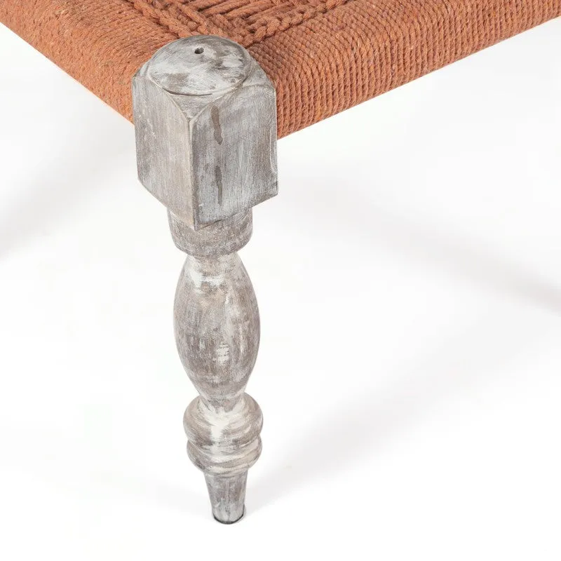Jexon Sheesham Wooden Bench - Orange media 6