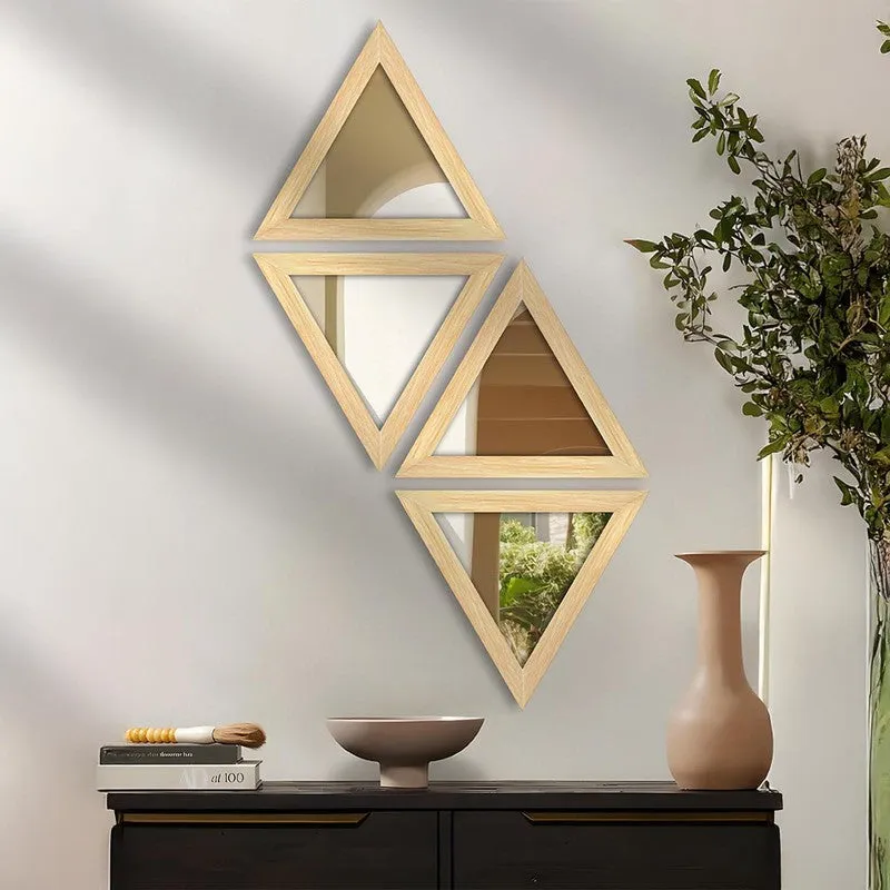 Trio Reflect Wall Mirror (Beige) - Set Of Four media 3