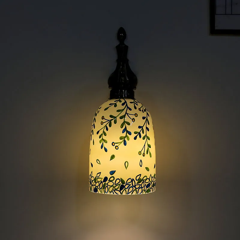 Petal Drops Hand Painted Wall Lamp media 4