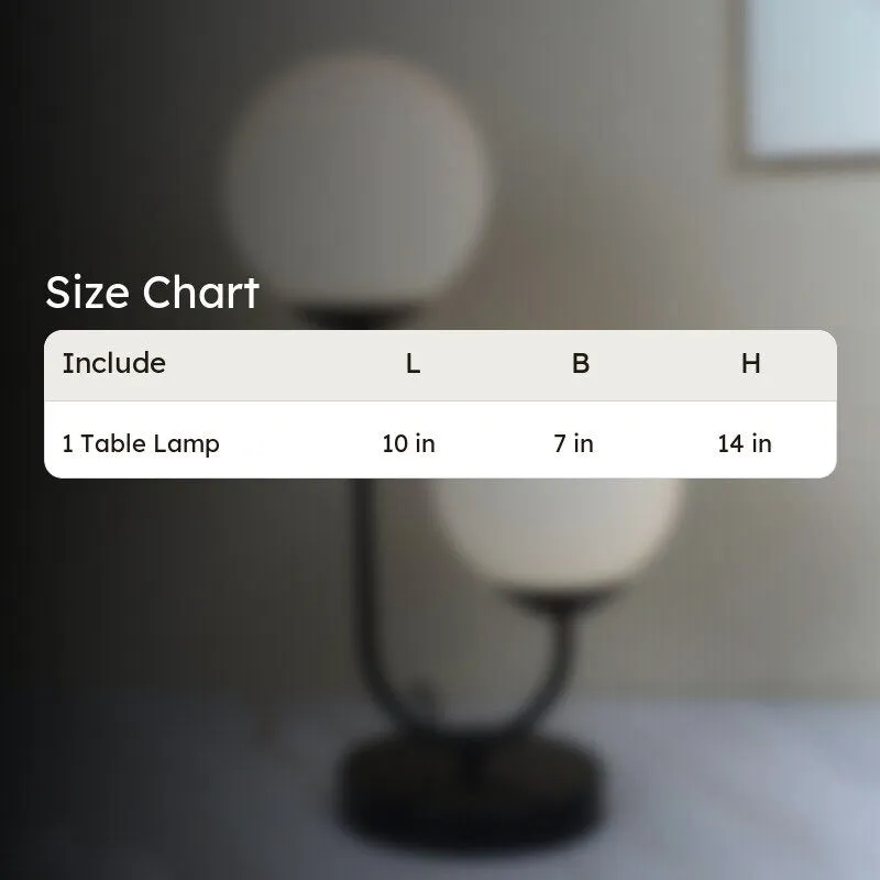 Luce Mini Duo Solid Iron Moon LED Table Lamp - White,Black media 7