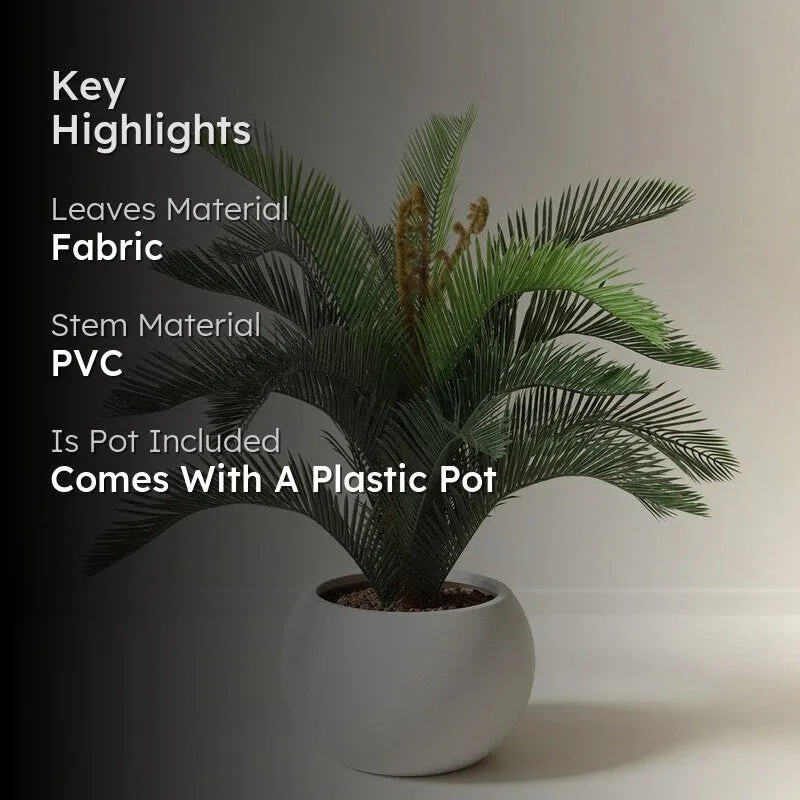 LeafCraft Artificial Plant With Black Plastic Pot - 2.5 ft media 2
