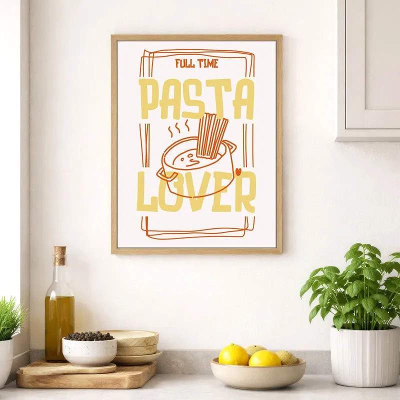 PastaLover Archival Canvas Wall Art - Brown media 4