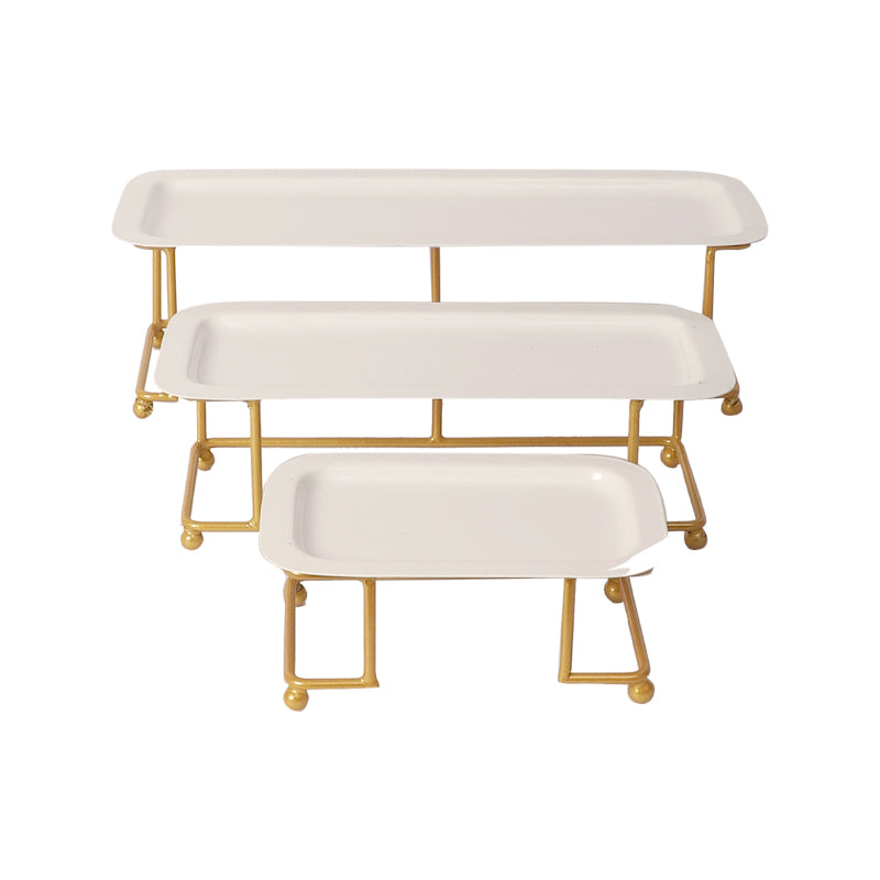 Atva Rectangular Iron Platter - Set of Three media 3