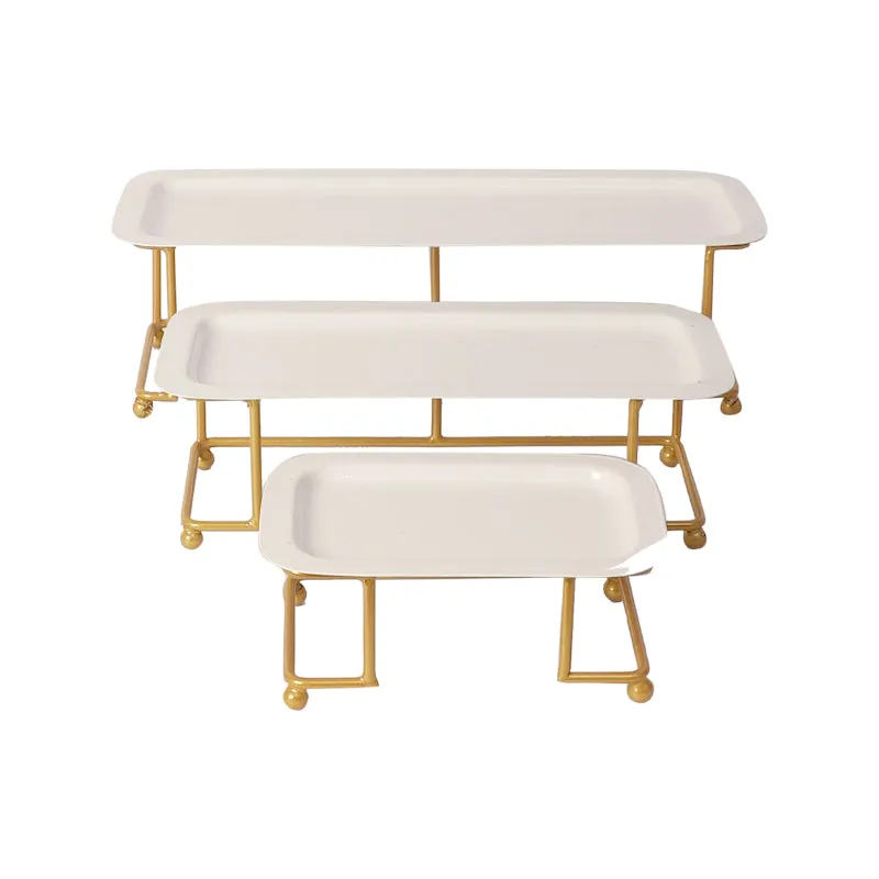 Atva Rectangular Iron Platter - Set of Three media 3