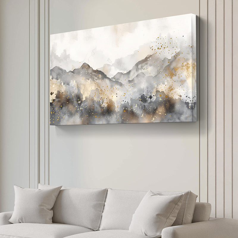 Muted Hillscapes Canvas Wall Painting