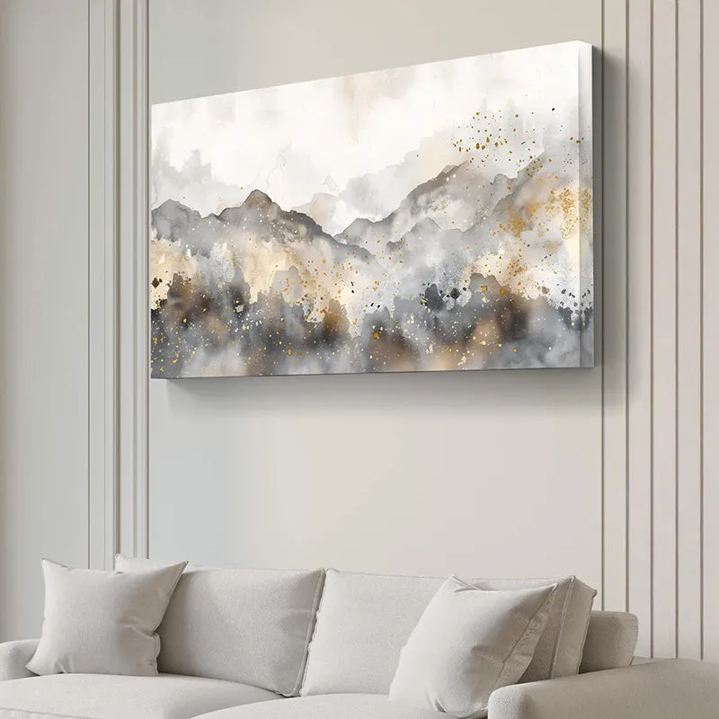 Muted Hillscapes Canvas Wall Painting media 1