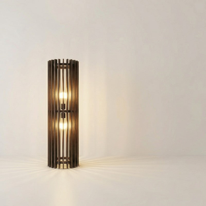 Divinit Wooden Slat Floor Lamp media 8