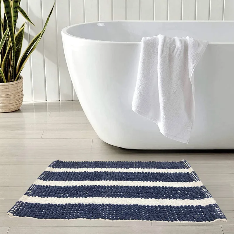 Sena Cotton Bath Mat - Blue media 4