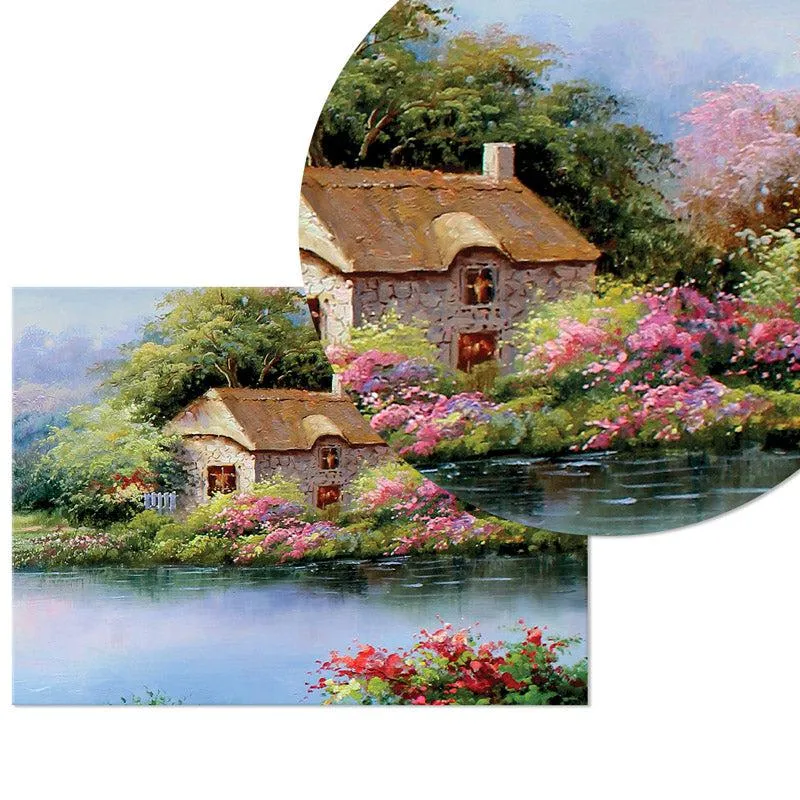 Serene Village Scape Wall Art - Set Of Four media 3