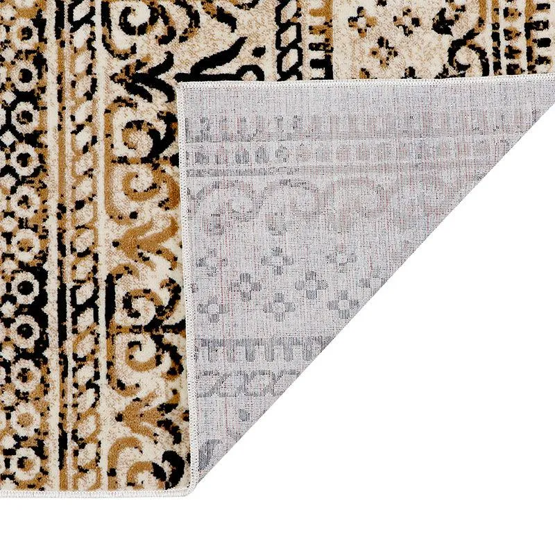 Driva Ethnic Nylon Runner Rug - Beige & Blue media 3