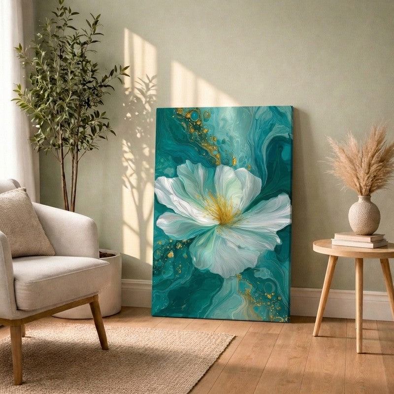 Petal Poetry Canvas Wall Art
