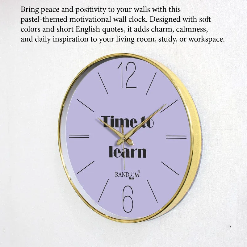 Time To Learn Round Analog Wall Clock - Blue media 6