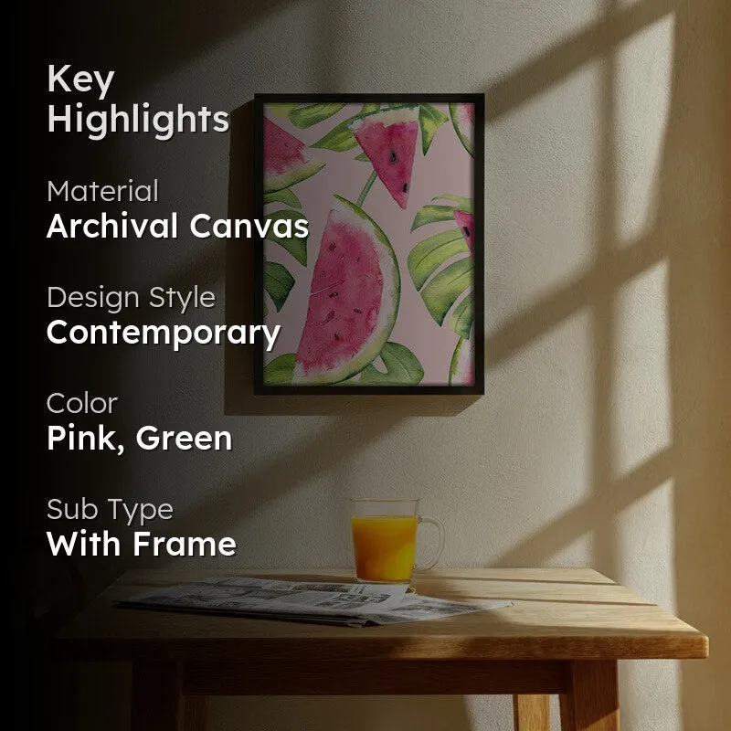 MelonBlast Archival Canvas Wall Art - Black media 2