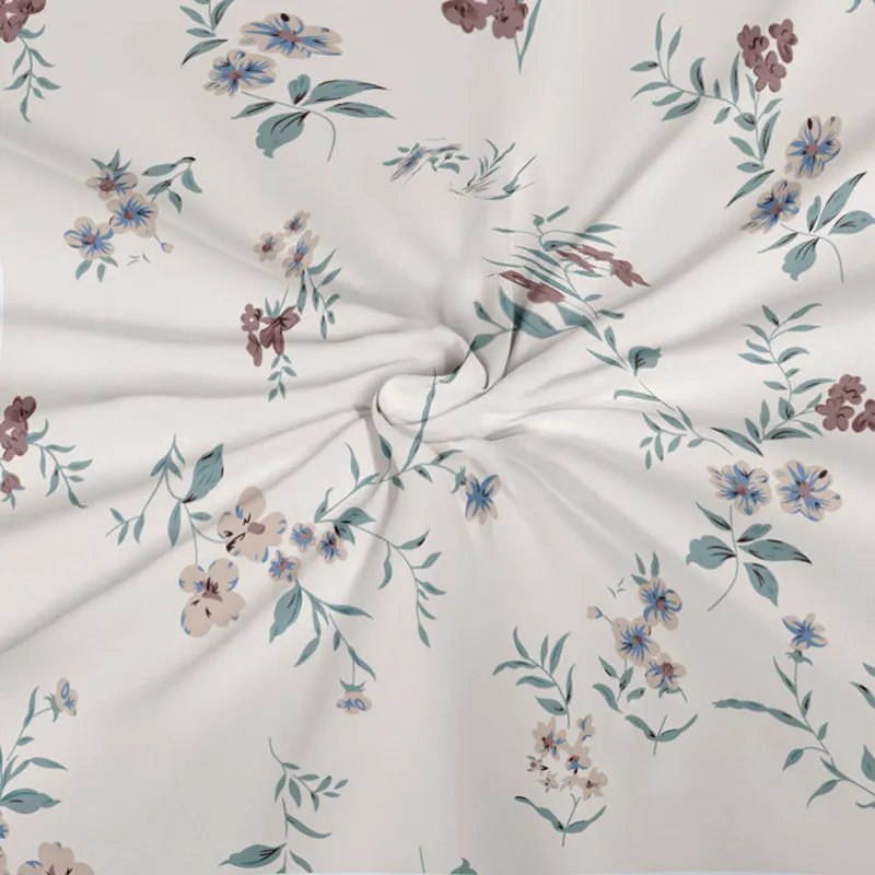 Spring Sprig I Microfiber Microfiber Bedsheet - 150 GSM media 7