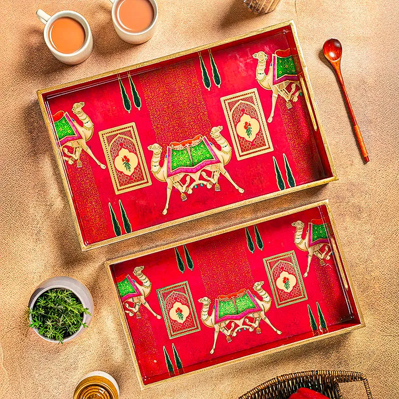 Camel Carriage Serving Tray - Large & Medium media 3