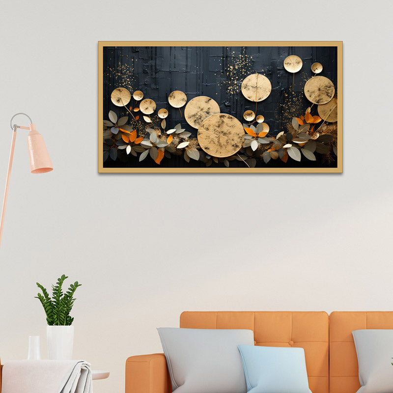 Ravenna Abstract Wall Painting With Frame