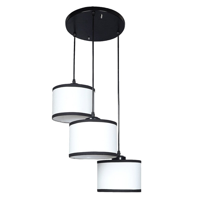 Lumera Drift Metal Ceiling Lamp - White & Black media 4