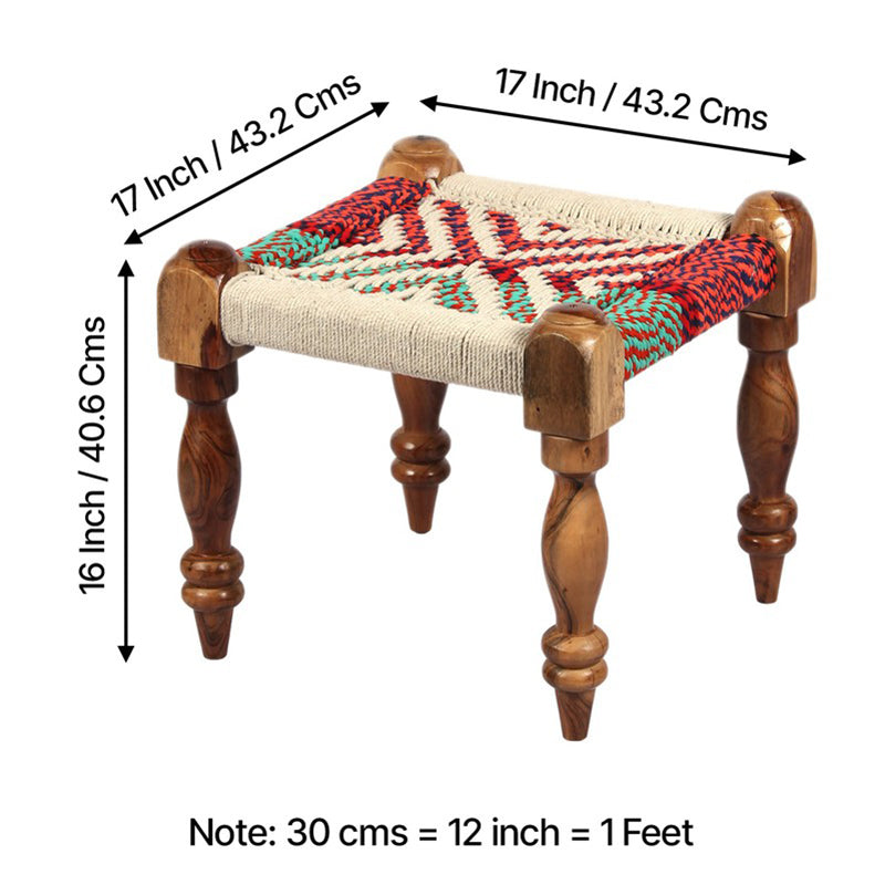 Ivrox Sheesham Wooden Bench - Multicolor media 10